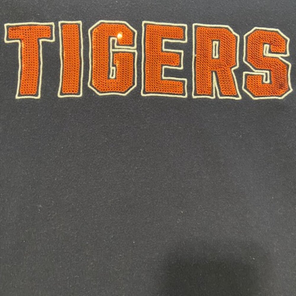 Victorias Secret PINK Bling Sequins Detroit Tigers Sweatshirt Medium - Picture 2 of 5